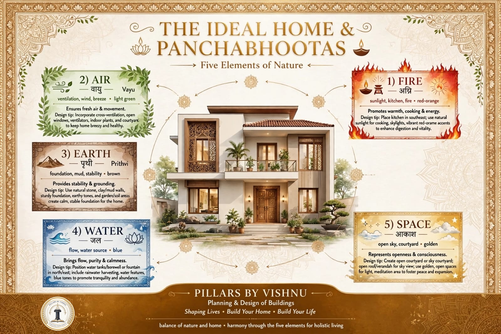 The Ideal Home & Panchabhootas: Five Elements of Nature